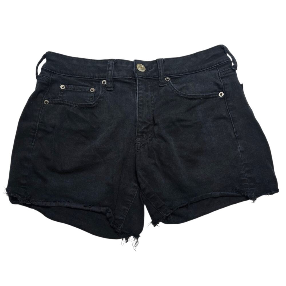 American Eagle Outfitters Jeans Next Level Stretch Black Women's 6 Jean Shorts